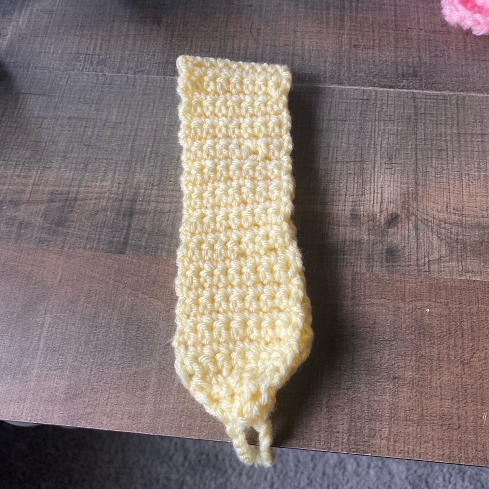 Handmade Crocheted Yellow Headband